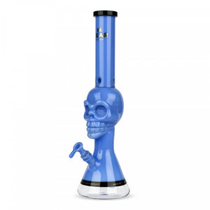 18" Tuxedo Skull Beaker Bong