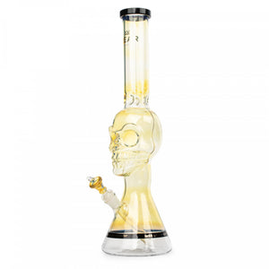 18" Tuxedo Skull Beaker Bong