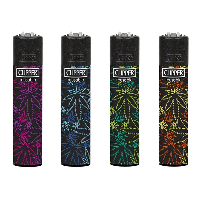 Clipper Lighters - Fluorescent Leaves