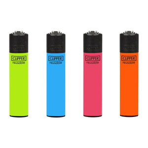 Clipper Micro Lighters - Solid Fluorescent Colours