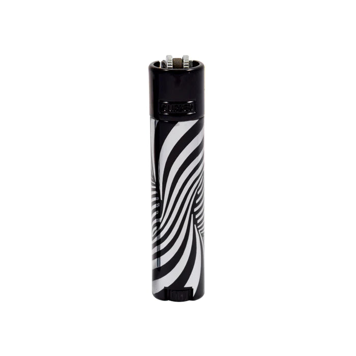 Clipper Metal Lighters - Psychedelic Silver