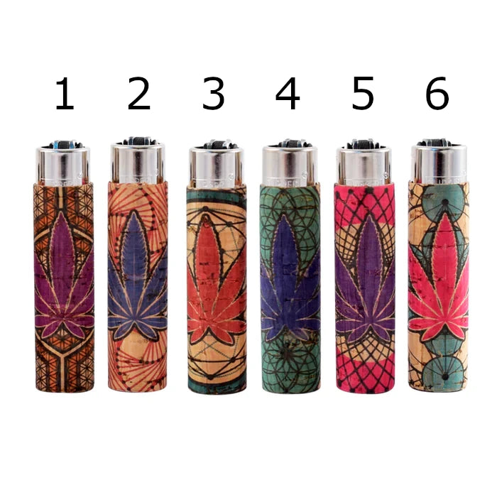 Clipper Lighters - Pop Cover Cork Leaves 15