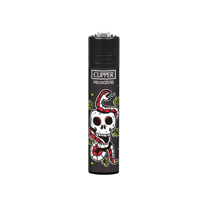 Clipper Lighters - Tattoo Skulls