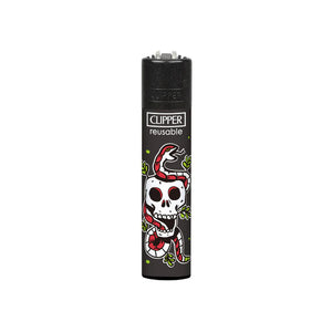 Clipper Lighters - Tattoo Skulls