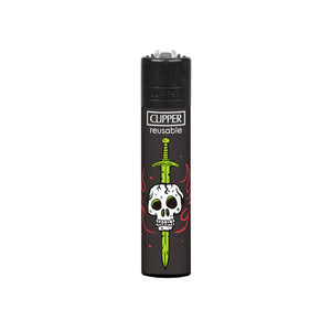 Clipper Lighters - Tattoo Skulls