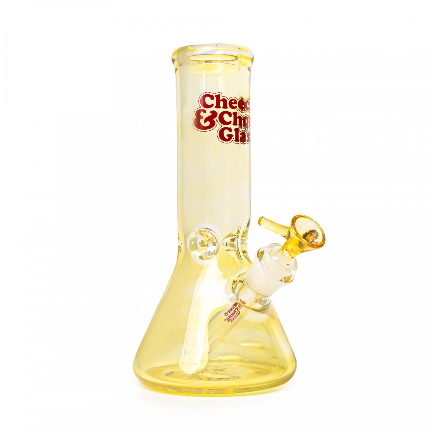 Cheech & Chong Glass 9'' Tall 7mm Thick Herbie Beaker Tank Tube W/14mm Joint Bong