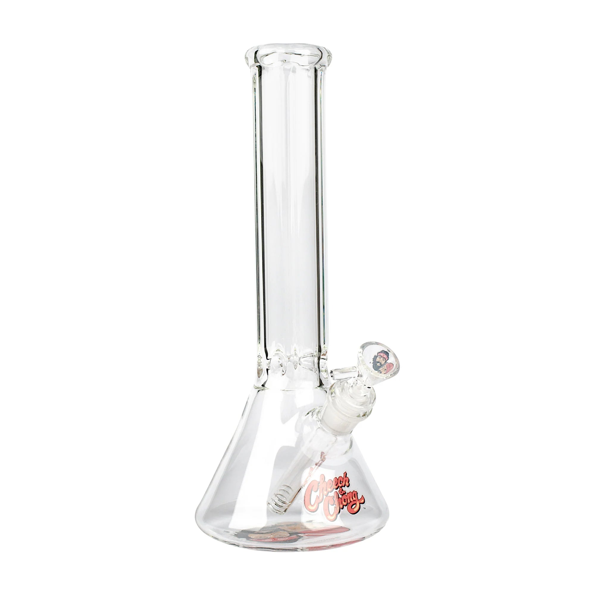 Cheech & Chong Glass 12'' Tall Los Cochinos Beaker Tube W/14mm Joint Bong