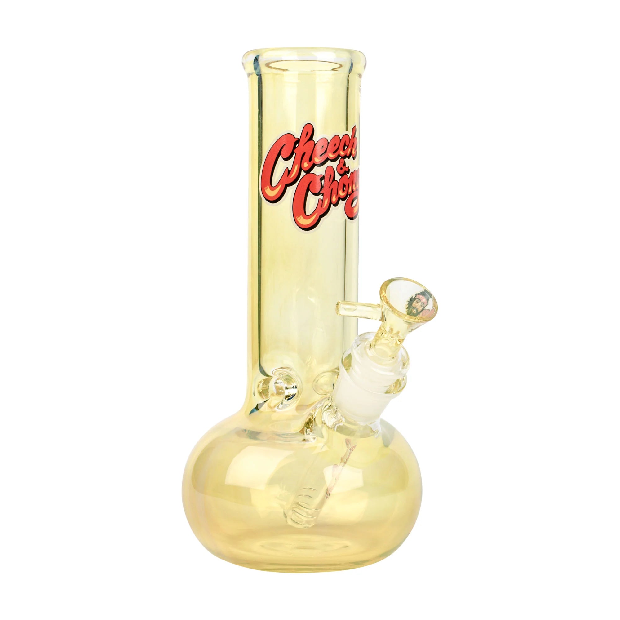 Cheech & Chong Glass 9'' Tall 7mm Thick Ralph Bubble Tank Tube W/14mm Joint Bong