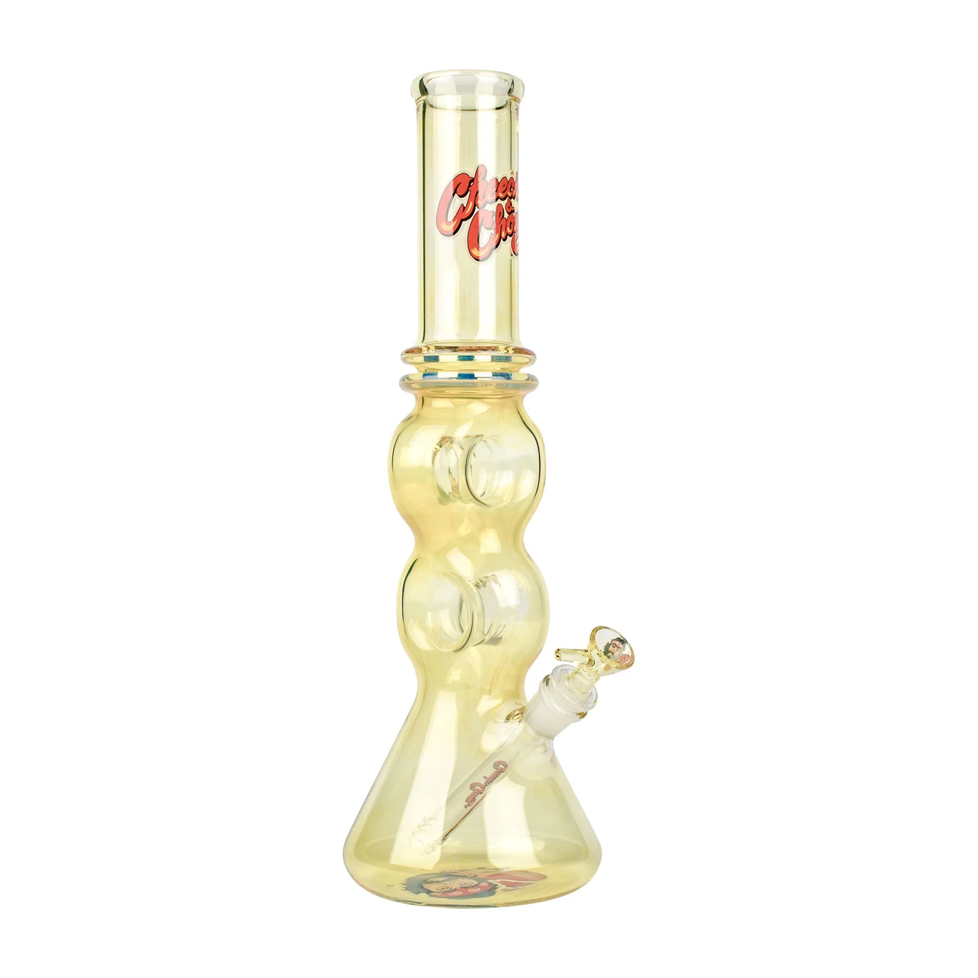 Cheech and Chong Glass Don't Bug Me Double Donut Bong