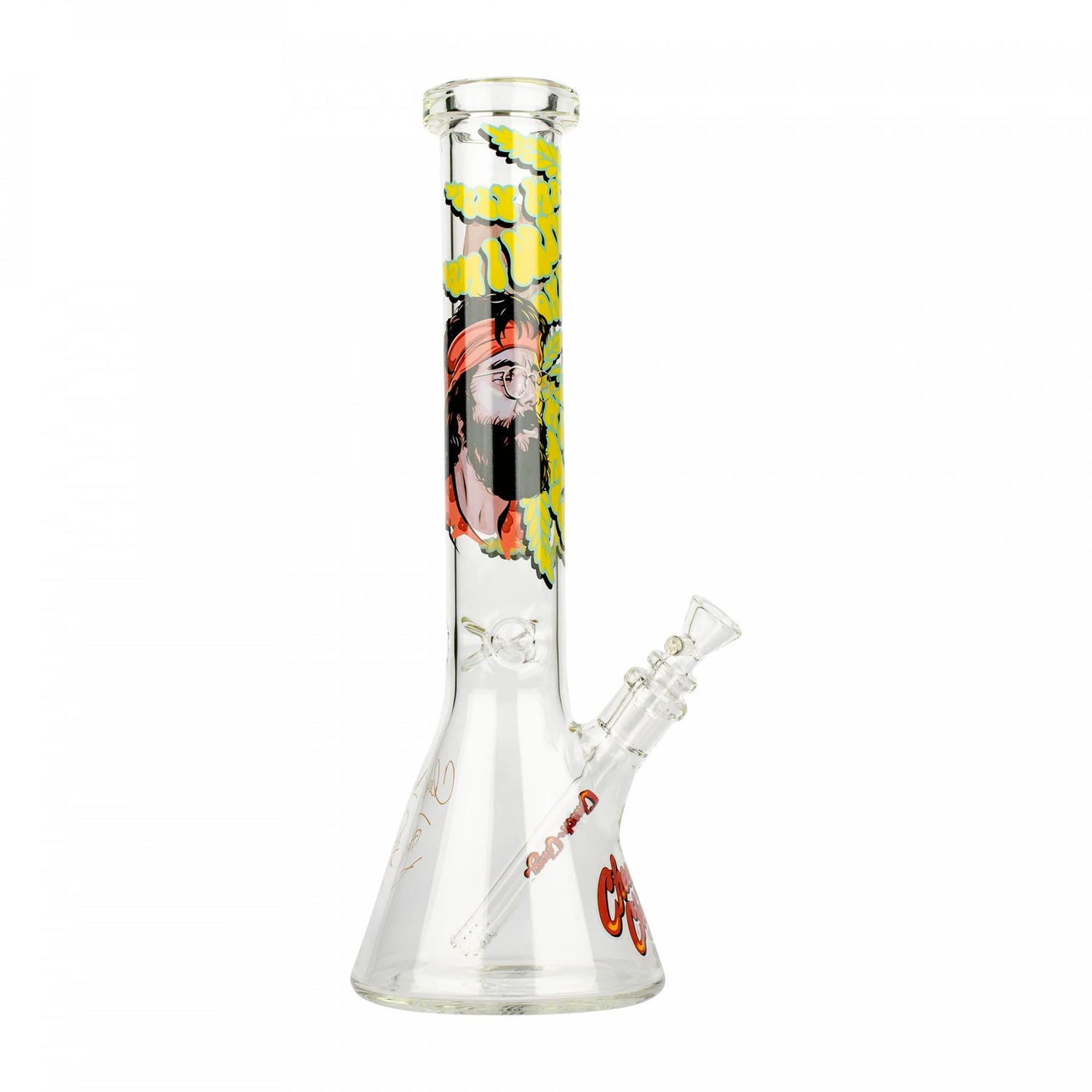 Cheech and Chong Glass 15" Parked Beaker Tube