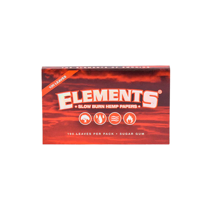 Elements Red Rolling Paper Single Wide