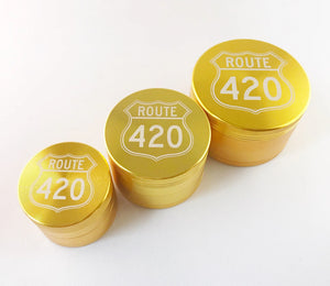 Route 420 4 Piece Grinder Gold