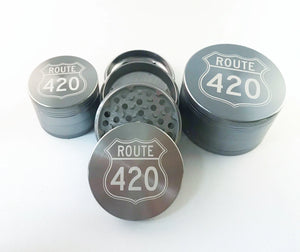 Route 420 4 Piece Grinder Gun Metal