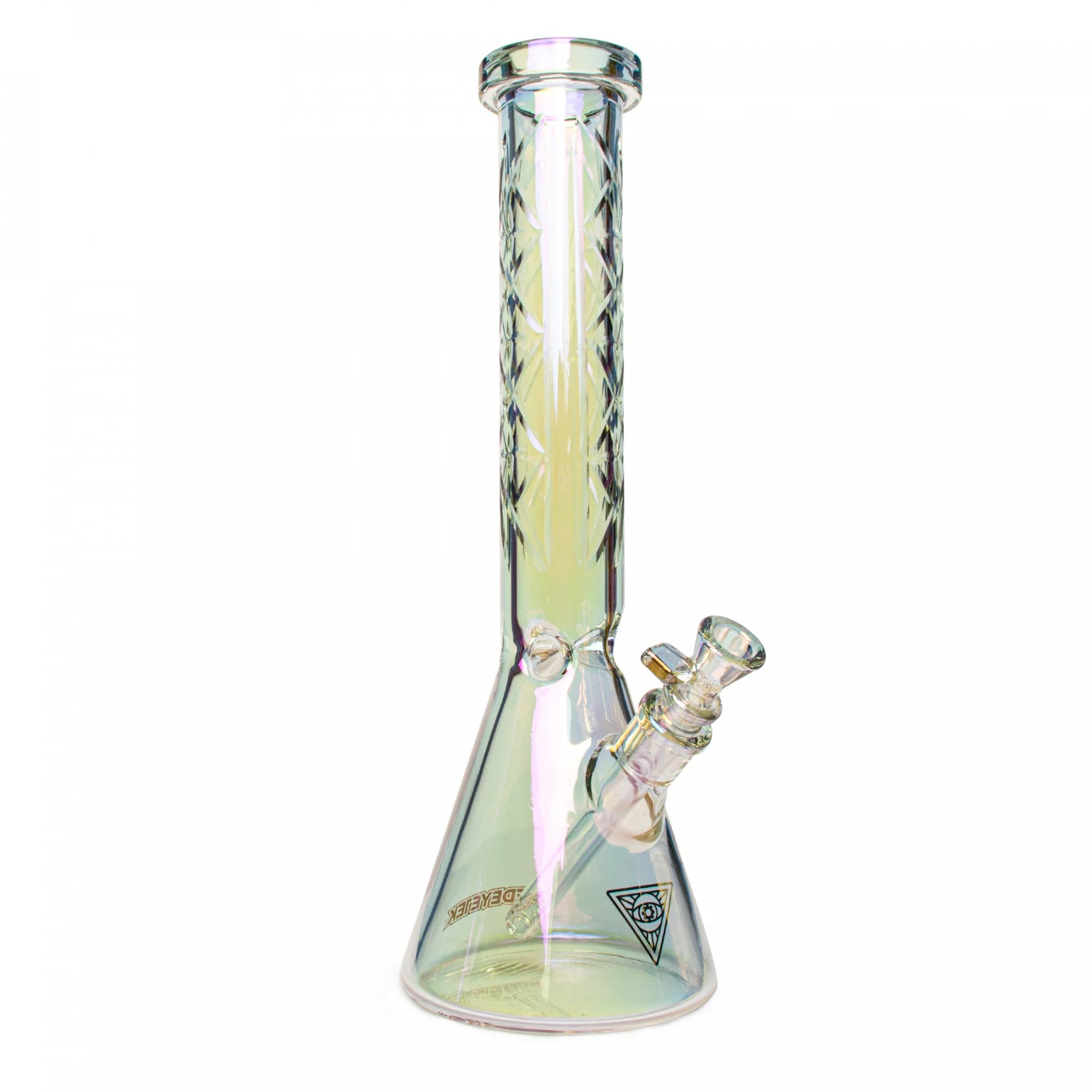 Red Eye Tek Metallic Terminator Finish Hobstar 7mm Beaker Bong