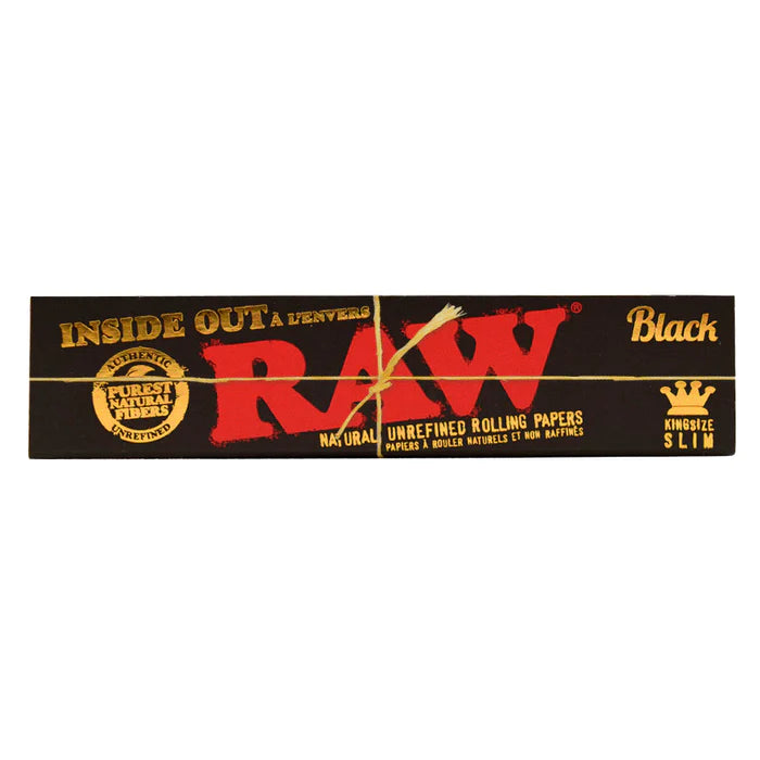 RAW Black Natural King Size Slim Inside Out