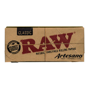 RAW Classic Artesano with Tray & Tips King Size Slim