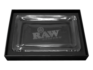 RAW Crystal Glass Rolling Tray