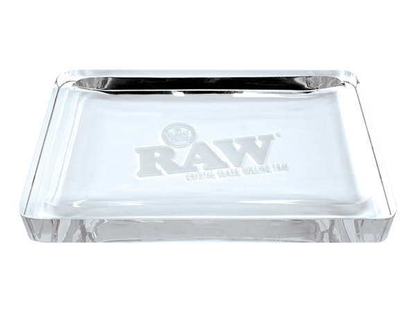 RAW Crystal Glass Rolling Tray