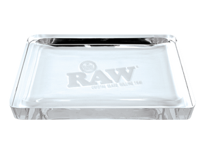 RAW Crystal Glass Rolling Tray