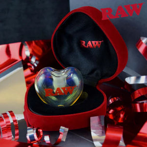 RAW Glass Heart Cone Holder