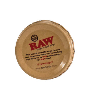 RAW Round Pop Top Tin