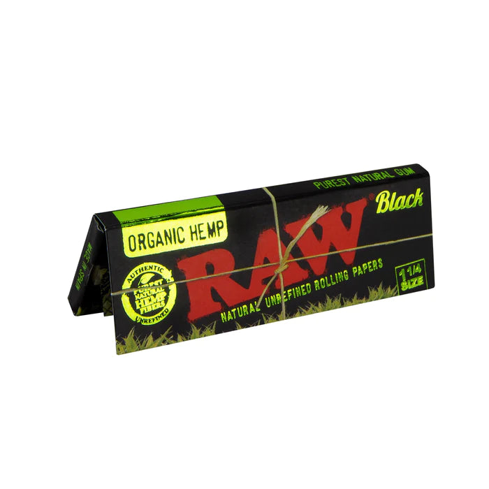 RAW Black Organic Hemp 1 1/4