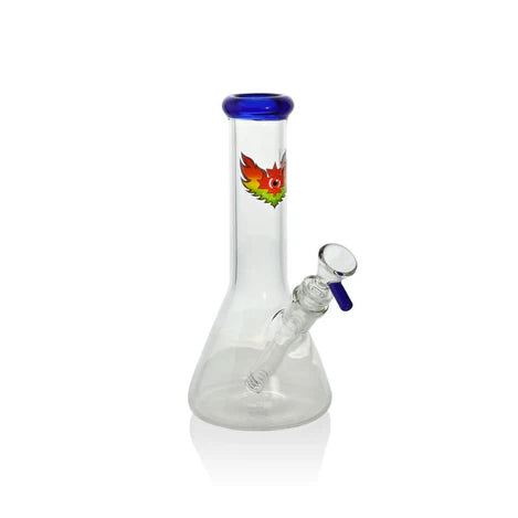 Red Eye Glass - 8" Tall Beaker Tube Bong