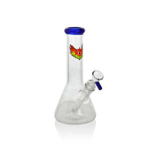Red Eye Glass - 8" Tall Beaker Tube Bong