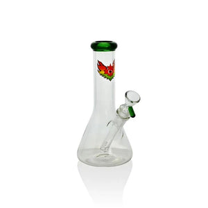 Red Eye Glass - 8" Tall Beaker Tube Bong