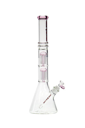 Nice Glass 19" Double Tree Perc Beaker