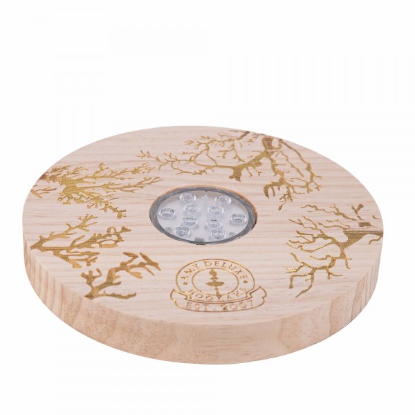 AMY Woodplate – Shisha Coaster with LED Light