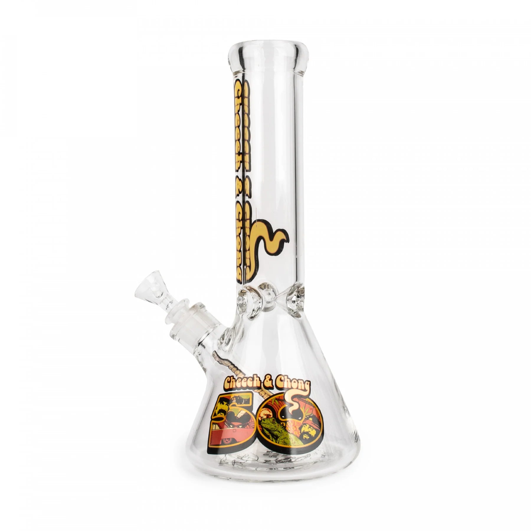 Cheech & Chong Glass 12'' 50th Anniversary Commemorative Beaker Bong