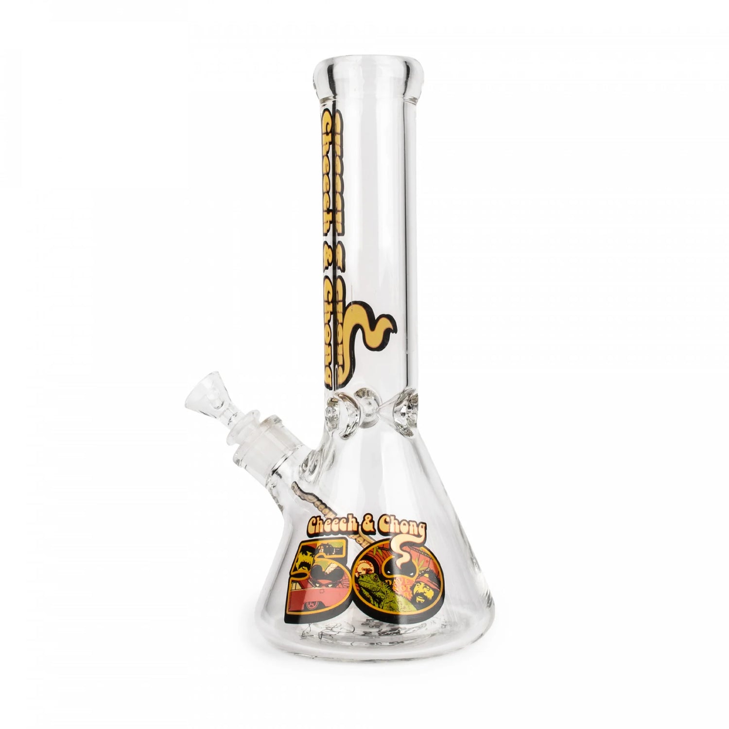 Cheech & Chong Glass 12'' 50th Anniversary Commemorative Beaker Bong