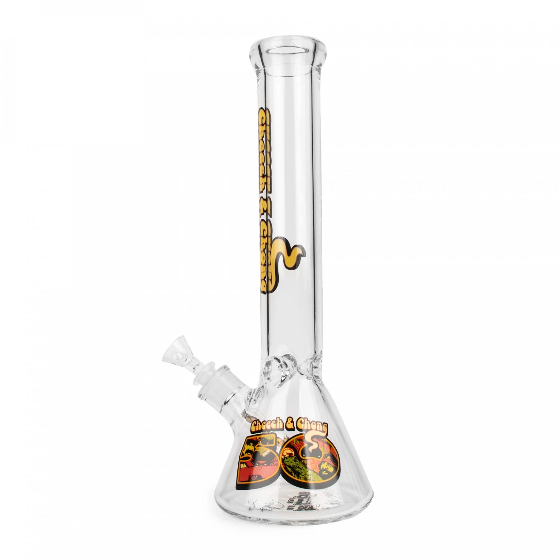 Cheech & Chong Glass 15'' 50th Anniversary Commemorative Beaker Bong