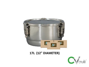 CVault Stainless Steel Storage & Curing Containers