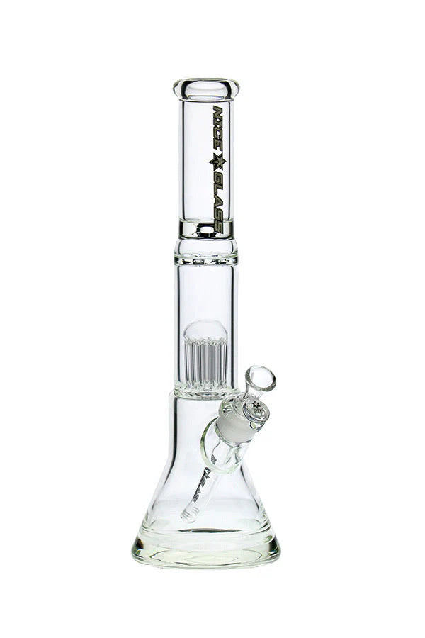Nice Glass 15" 10-arm Tree Perc Bell Beaker