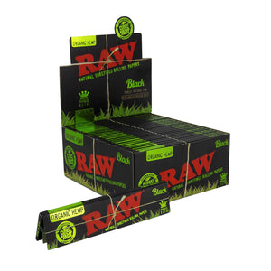 RAW Black Organic Hemp King Size Slim